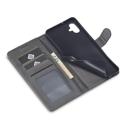 LC.IMEEKE For Samsung Galaxy A05 4G Case Calf Texture Phone Leather Cover