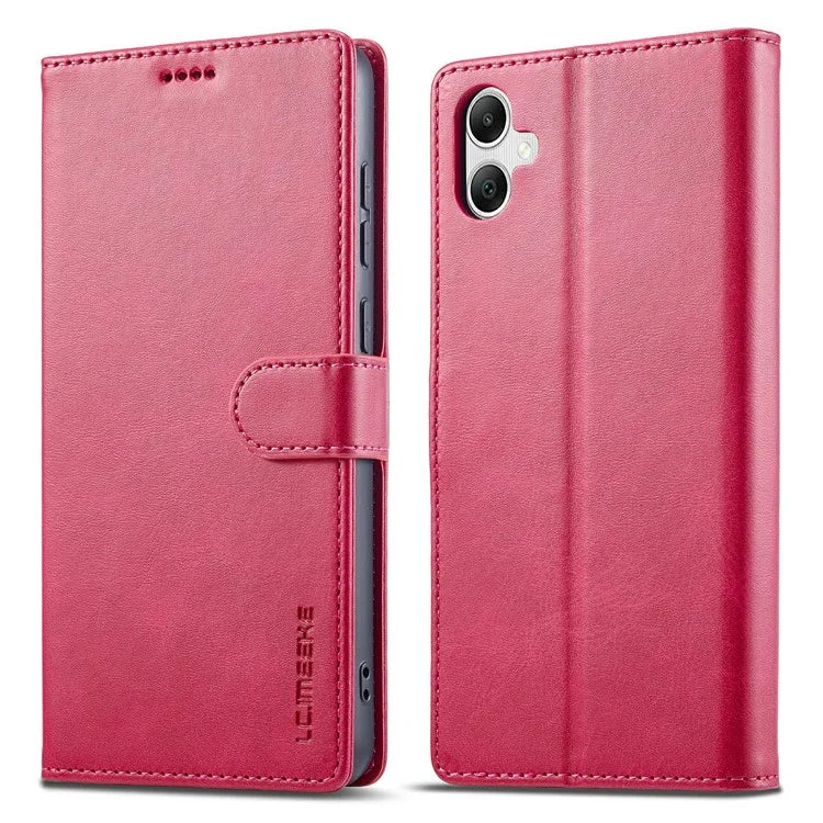 LC.IMEEKE For Samsung Galaxy A05 4G Case Calf Texture Phone Leather Cover