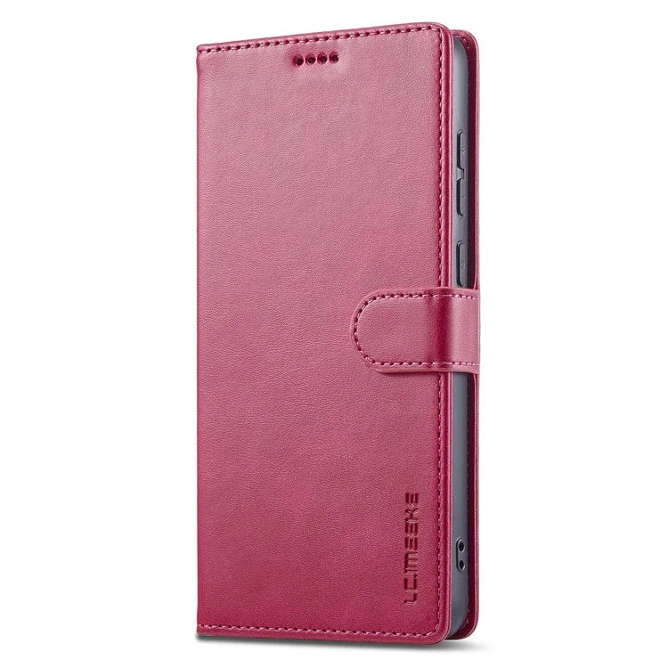 LC.IMEEKE For Samsung Galaxy A05 4G Case Calf Texture Phone Leather Cover