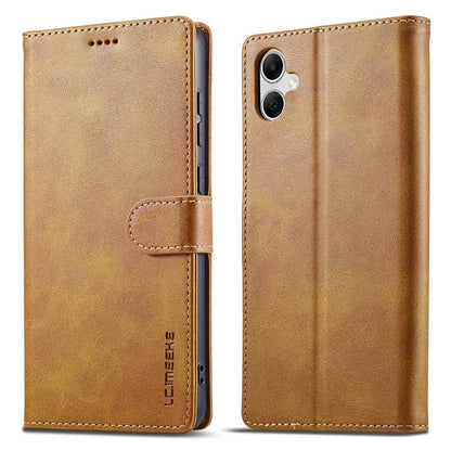 LC.IMEEKE For Samsung Galaxy A05 4G Case Calf Texture Phone Leather Cover