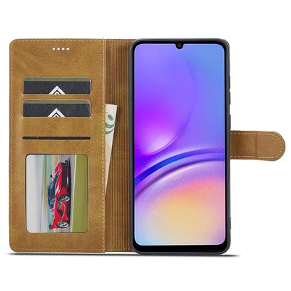 LC.IMEEKE For Samsung Galaxy A05 4G Case Calf Texture Phone Leather Cover