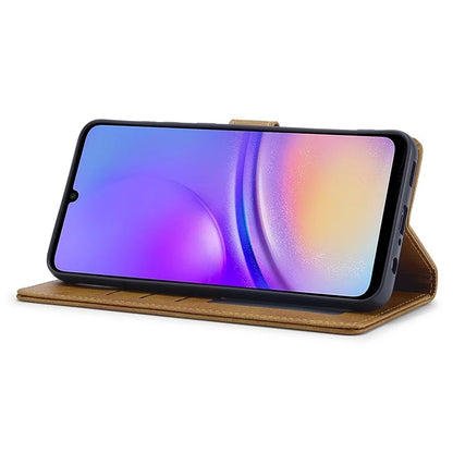 LC.IMEEKE For Samsung Galaxy A05 4G Case Calf Texture Phone Leather Cover