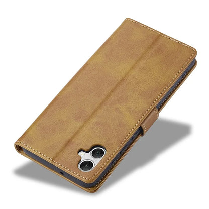 LC.IMEEKE For Samsung Galaxy A05 4G Case Calf Texture Phone Leather Cover