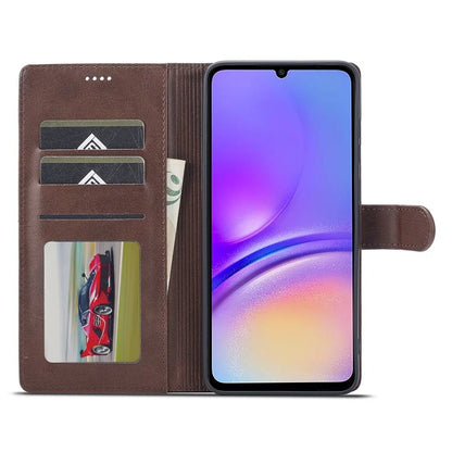 LC.IMEEKE For Samsung Galaxy A05 4G Case Calf Texture Phone Leather Cover