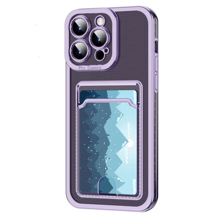 For iPhone 15 Pro Max Electroplating Case Soft TPU Scratch-resistant Phone Back Cover