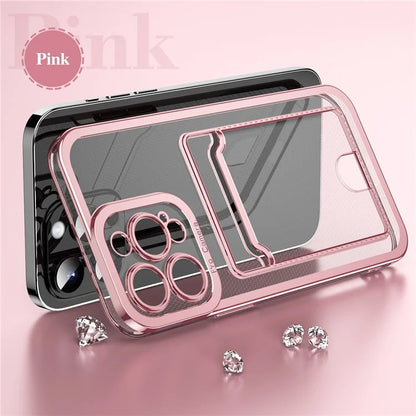 For iPhone 15 Pro Max Electroplating Case Soft TPU Scratch-resistant Phone Back Cover