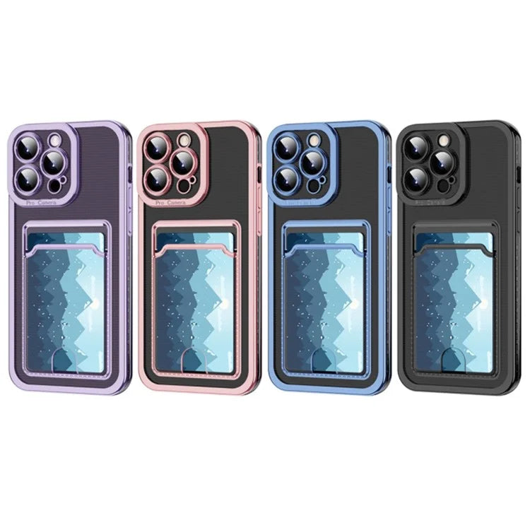 For iPhone 15 Pro Max Electroplating Case Soft TPU Scratch-resistant Phone Back Cover