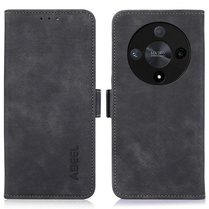 ABEEL For Honor X9b 5G / Magic6 Lite 5G Case Side Magnetic Clasp Leather Phone Cover