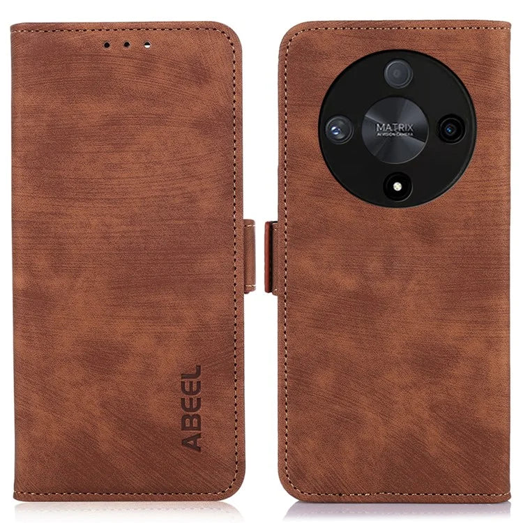 ABEEL For Honor X9b 5G / Magic6 Lite 5G Case Side Magnetic Clasp Leather Phone Cover