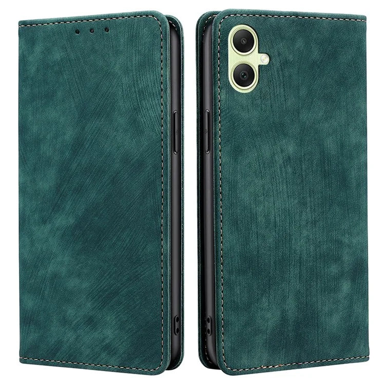For Samsung Galaxy A05 4G Case Anti-Scratch Phone Shell RFID Blocking Wallet Leather Cell Phone Cover
