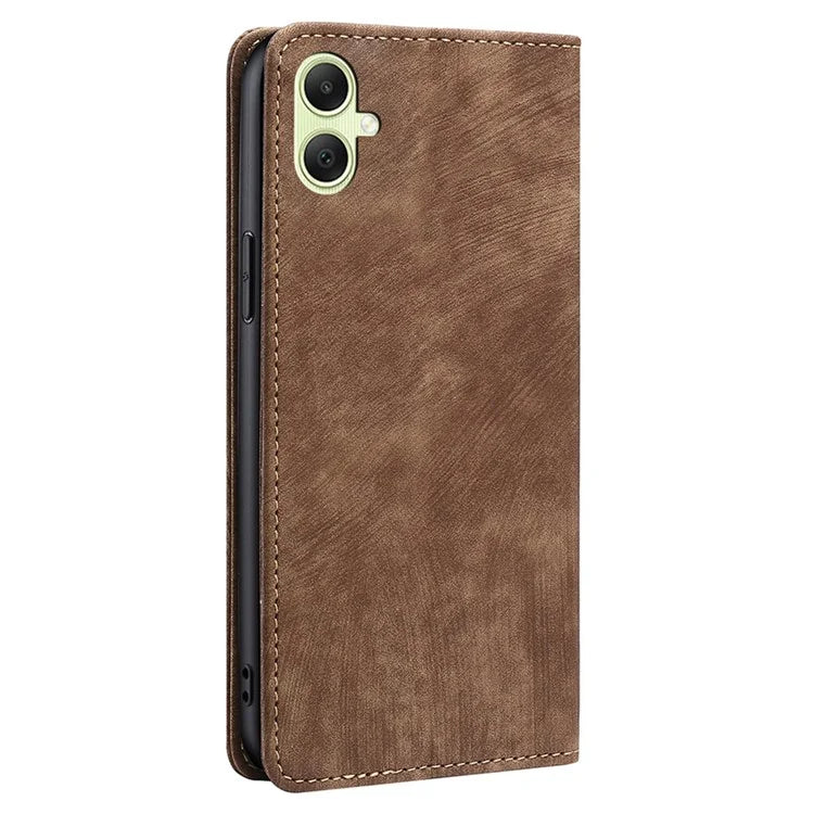 For Samsung Galaxy A05 4G Case Anti-Scratch Phone Shell RFID Blocking Wallet Leather Cell Phone Cover