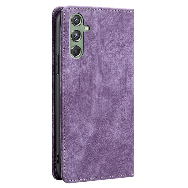 For Samsung Galaxy M34 5G / F34 5G Case Wallet PU Leather Phone Cover with RFID Blocking Function