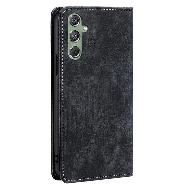 For Samsung Galaxy M34 5G / F34 5G Case Wallet PU Leather Phone Cover with RFID Blocking Function