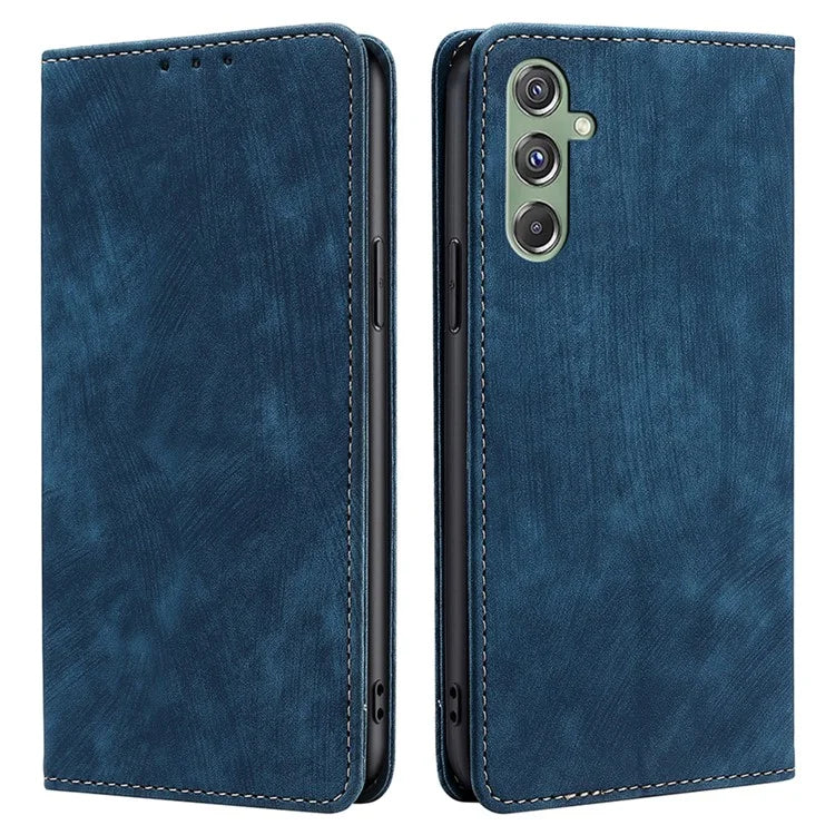 For Samsung Galaxy M34 5G / F34 5G Case Wallet PU Leather Phone Cover with RFID Blocking Function