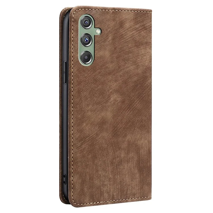For Samsung Galaxy M34 5G / F34 5G Case Wallet PU Leather Phone Cover with RFID Blocking Function