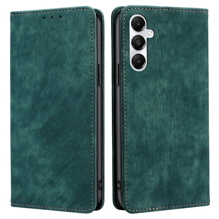 For Samsung Galaxy A05s 4G Case PU Leather RFID Blocking Wallet Anti-Scratch Phone Cover