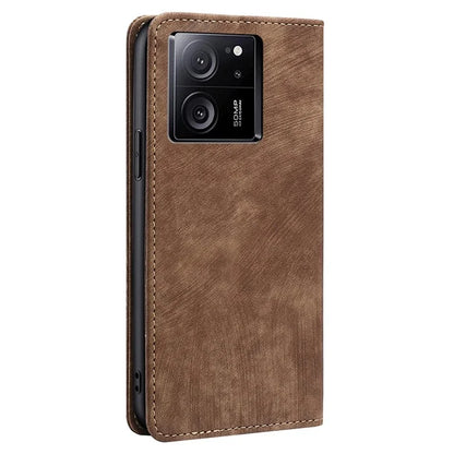 For Xiaomi Redmi K60 Ultra / 13T / 13T Pro Case RFID Blocking Phone Cover with Wallet Stand