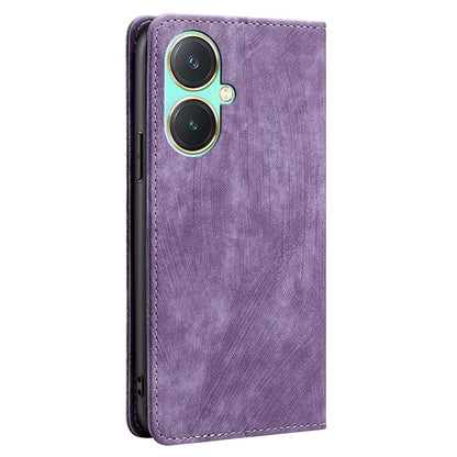 RFID Blocking Leather Cover for vivo Y27 4G Case Wallet Stand Shell