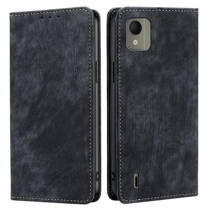 For Nokia C110 Case RFID Blocking Wallet Phone Leather Cover
