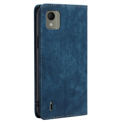 For Nokia C110 Case RFID Blocking Wallet Phone Leather Cover