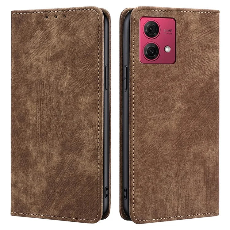 For Motorola Moto G84 5G Case PU Leather RFID Blocking Wallet Phone Cover