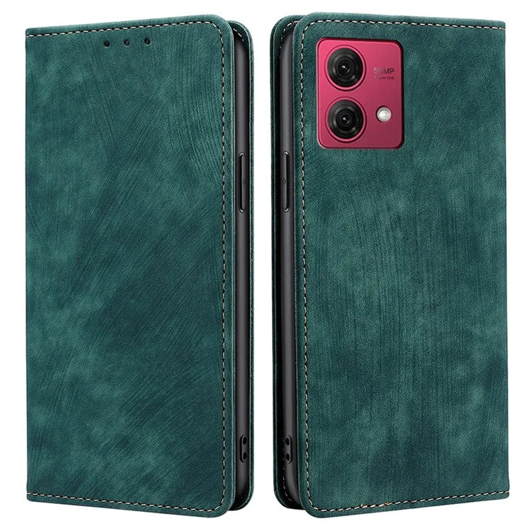 For Motorola Moto G84 5G Case PU Leather RFID Blocking Wallet Phone Cover