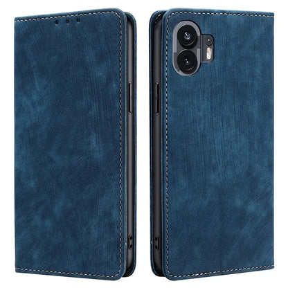 For Nothing Phone (2) Case RFID Blocking Leather Phone Wallet Cover