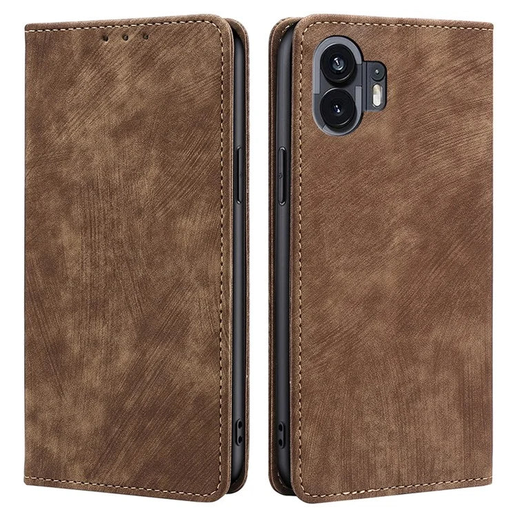 For Nothing Phone (2) Case RFID Blocking Leather Phone Wallet Cover