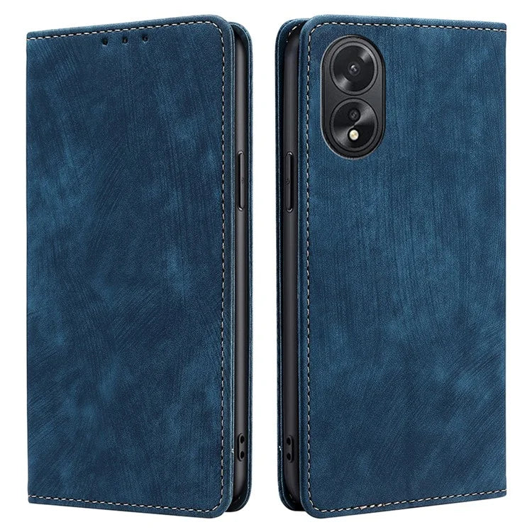For Oppo A38 4G / A18 4G Case RFID Blocking Magnetic Auto Closing Wallet Cover
