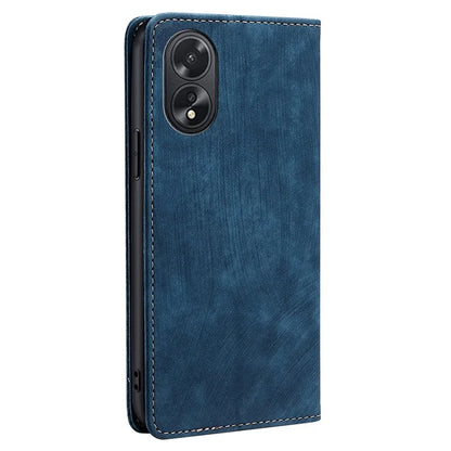 For Oppo A38 4G / A18 4G Case RFID Blocking Magnetic Auto Closing Wallet Cover