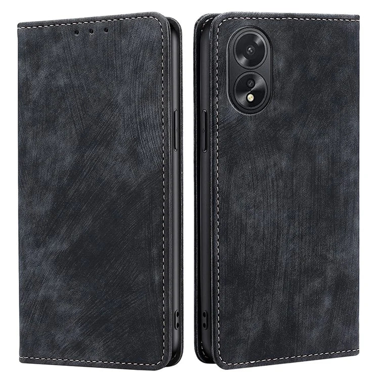 For Oppo A38 4G / A18 4G Case RFID Blocking Magnetic Auto Closing Wallet Cover