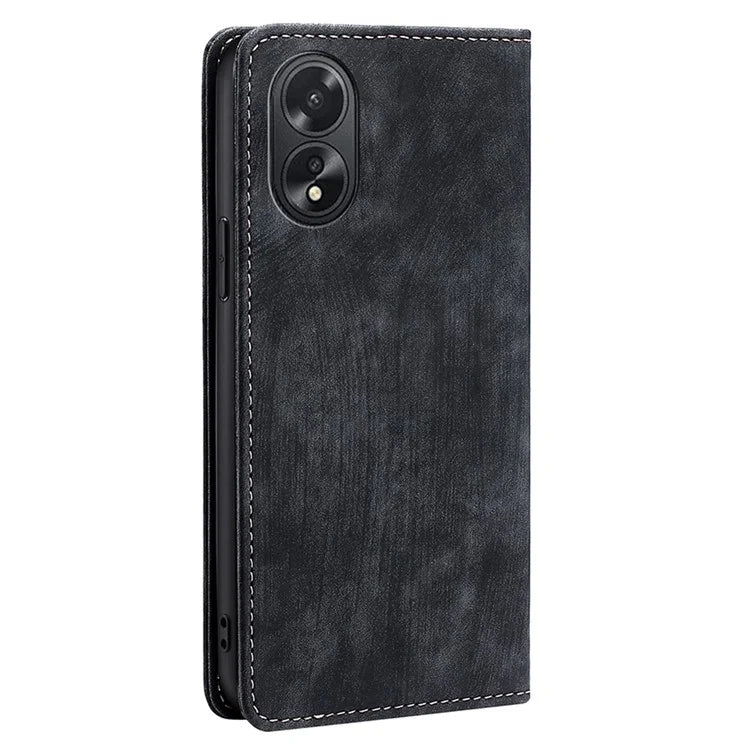 For Oppo A38 4G / A18 4G Case RFID Blocking Magnetic Auto Closing Wallet Cover