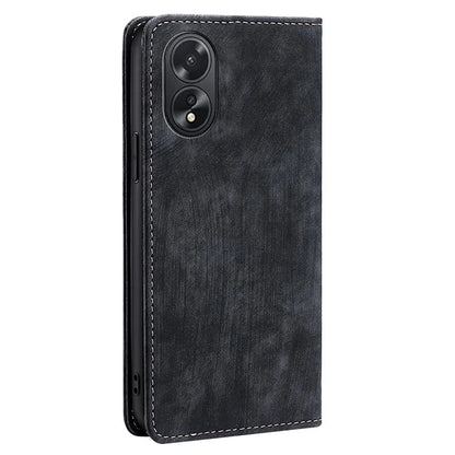 For Oppo A38 4G / A18 4G Case RFID Blocking Magnetic Auto Closing Wallet Cover