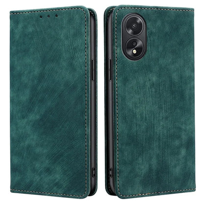 For Oppo A38 4G / A18 4G Case RFID Blocking Magnetic Auto Closing Wallet Cover