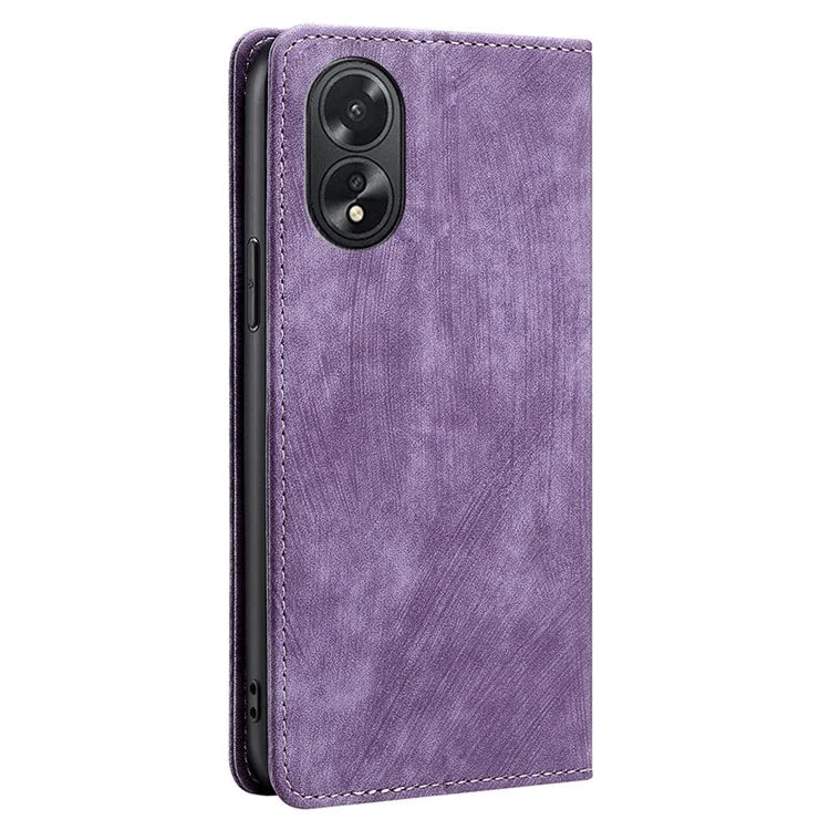 For Oppo A38 4G / A18 4G Case RFID Blocking Magnetic Auto Closing Wallet Cover
