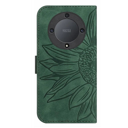 HT04 For Honor X9b 5G / Magic6 Lite 5G Case PU Leather Wallet Phone Cover with Wrist Strap