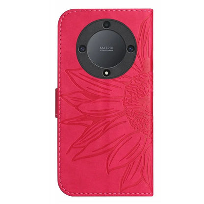 HT04 For Honor X9b 5G / Magic6 Lite 5G Case PU Leather Wallet Phone Cover with Wrist Strap