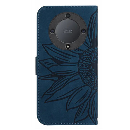 HT04 For Honor X9b 5G / Magic6 Lite 5G Case PU Leather Wallet Phone Cover with Wrist Strap