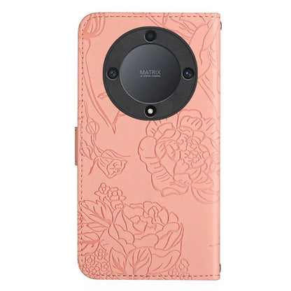 HT03 For Honor X9b 5G / Magic6 Lite 5G Case Folio Leather Wallet Phone Cover with Shoulder Strap