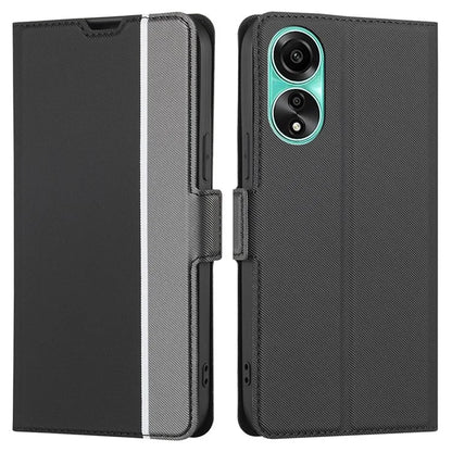 For Oppo A78 4G Case PU Leather Card Slots Stand Phone Cover