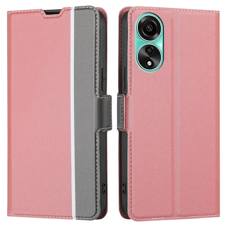 For Oppo A78 4G Case PU Leather Card Slots Stand Phone Cover
