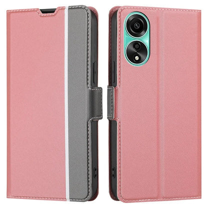 For Oppo A78 4G Case PU Leather Card Slots Stand Phone Cover