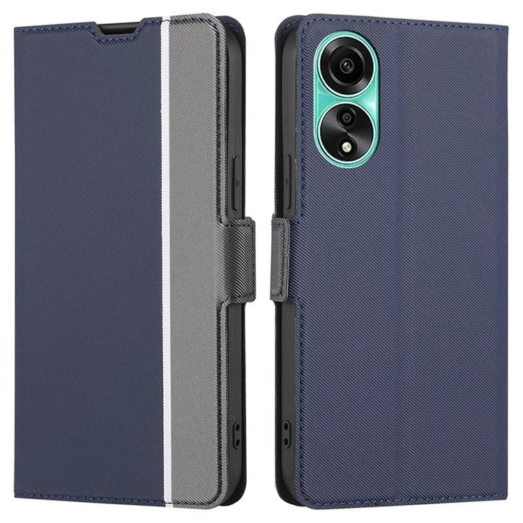 For Oppo A78 4G Case PU Leather Card Slots Stand Phone Cover