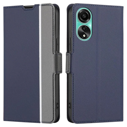For Oppo A78 4G Case PU Leather Card Slots Stand Phone Cover