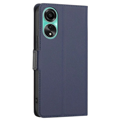For Oppo A78 4G Case PU Leather Card Slots Stand Phone Cover