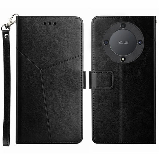 HT01 For Honor X9b 5G / Magic6 Lite 5G Case Flip Folio Leather Cell Phone Cover Wallet