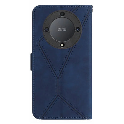 HT05 For Honor X9b 5G / Magic6 Lite 5G Case Imprinted Anti-scratch PU Leather Stand Cell Phone Cover