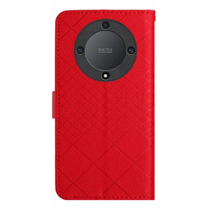 HT06 For Honor X9b 5G / Magic6 Lite 5G Case Litchi Texture Scratch-resistant PU Leather Stand Phone Cover