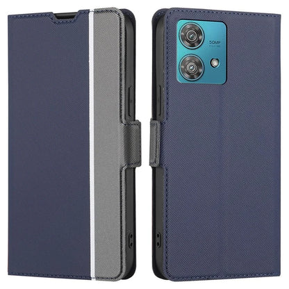 For Motorola Edge 40 Neo 5G Case Twill Texture PU Leather Protective Phone Cover
