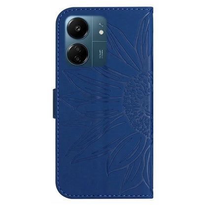 HT04 For Xiaomi Redmi 13C 4G / Poco C65 4G Case Skin-touch Leather Folio Flip Cover with Wrist Strap